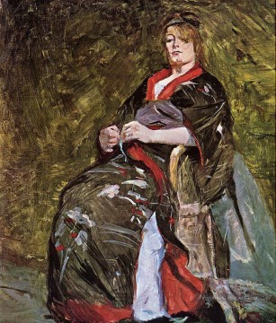  lautrec Tableau - Lili Grenier dans un post de Kimono Impressionniste Henri de Toulouse Lautrec